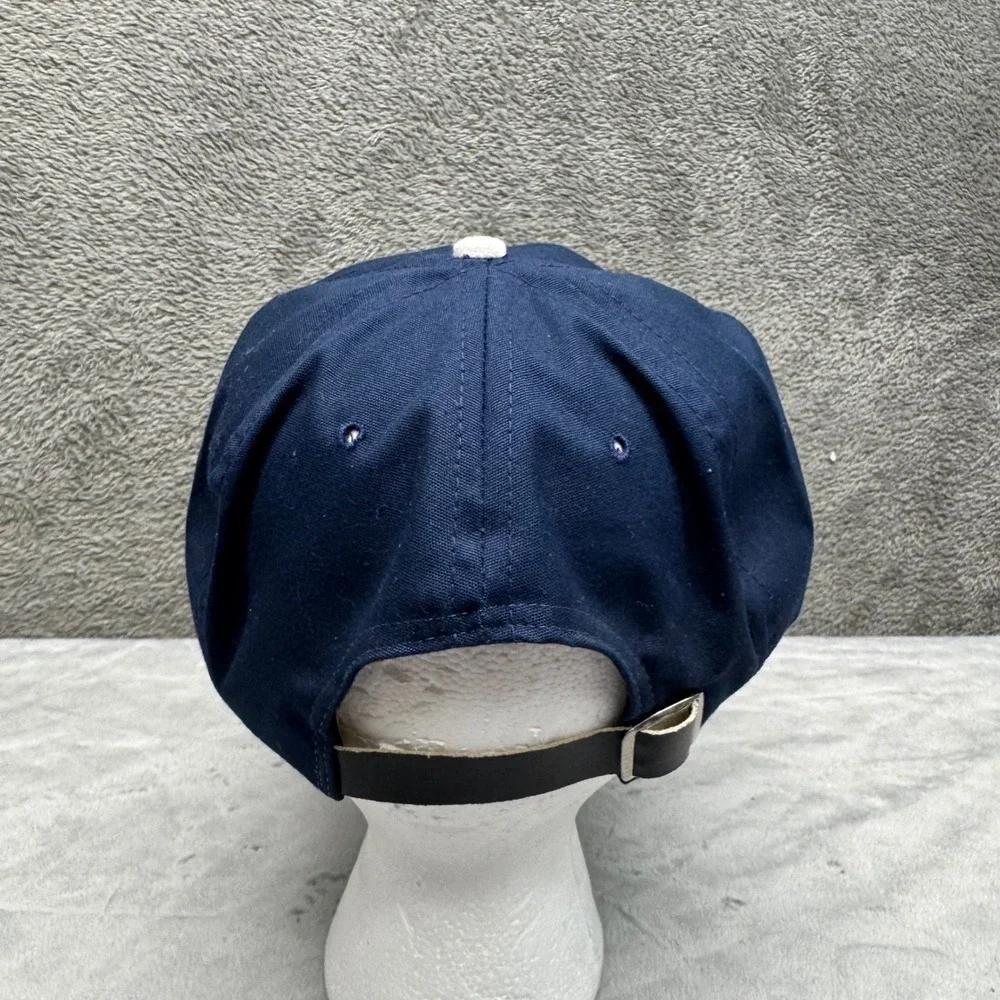 Navy Blue Halekulani Orchid Rope Hat Cali Fame Los Angeles Made in USA Men - Picture 5 of 10